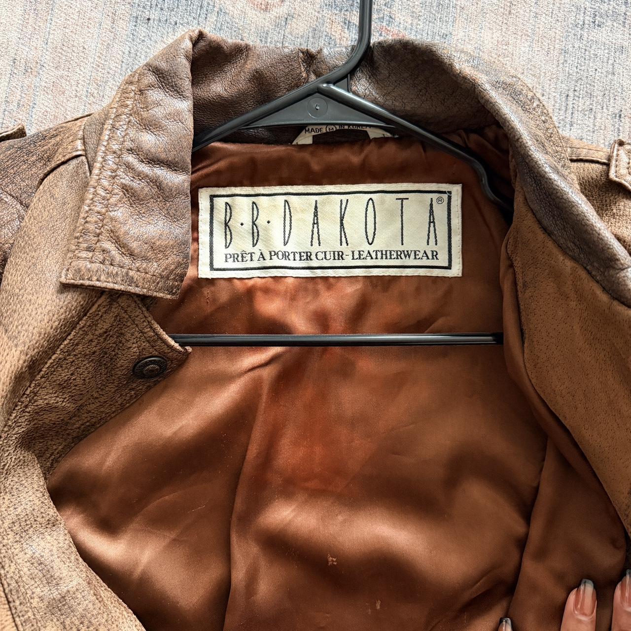 Men's Jacket - Brown - M – Vintage Genuine Leathe… - image 4