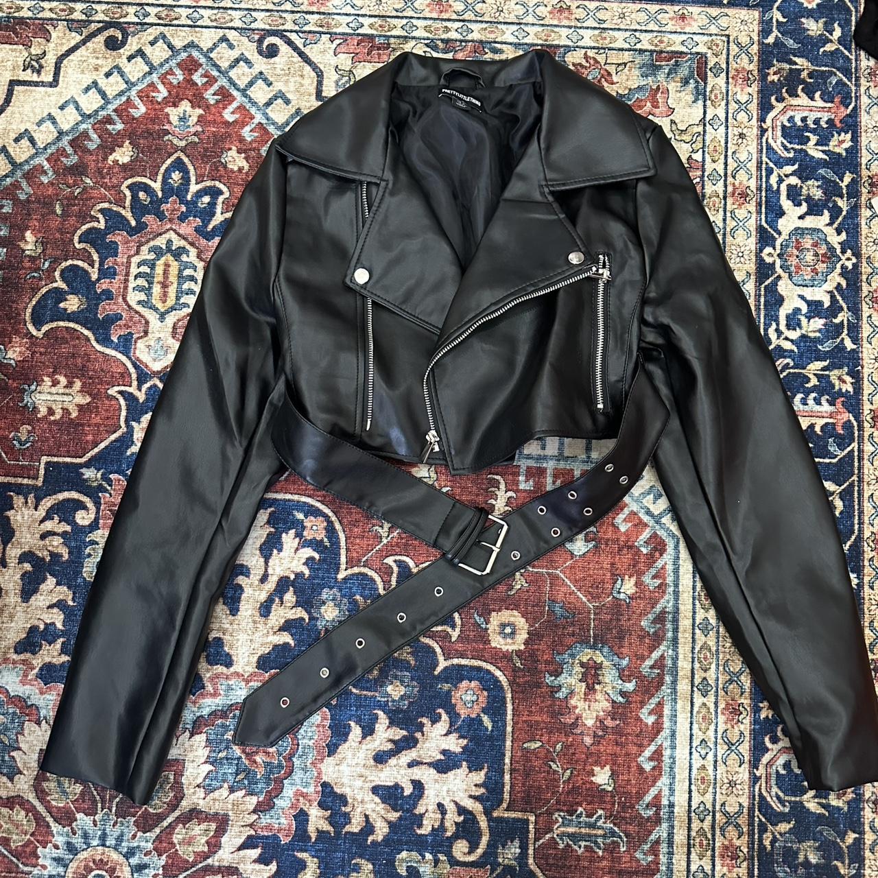 Princess Polly Women's Jacket - Black - 6 – Black princess poly biker jacket Size 6 …