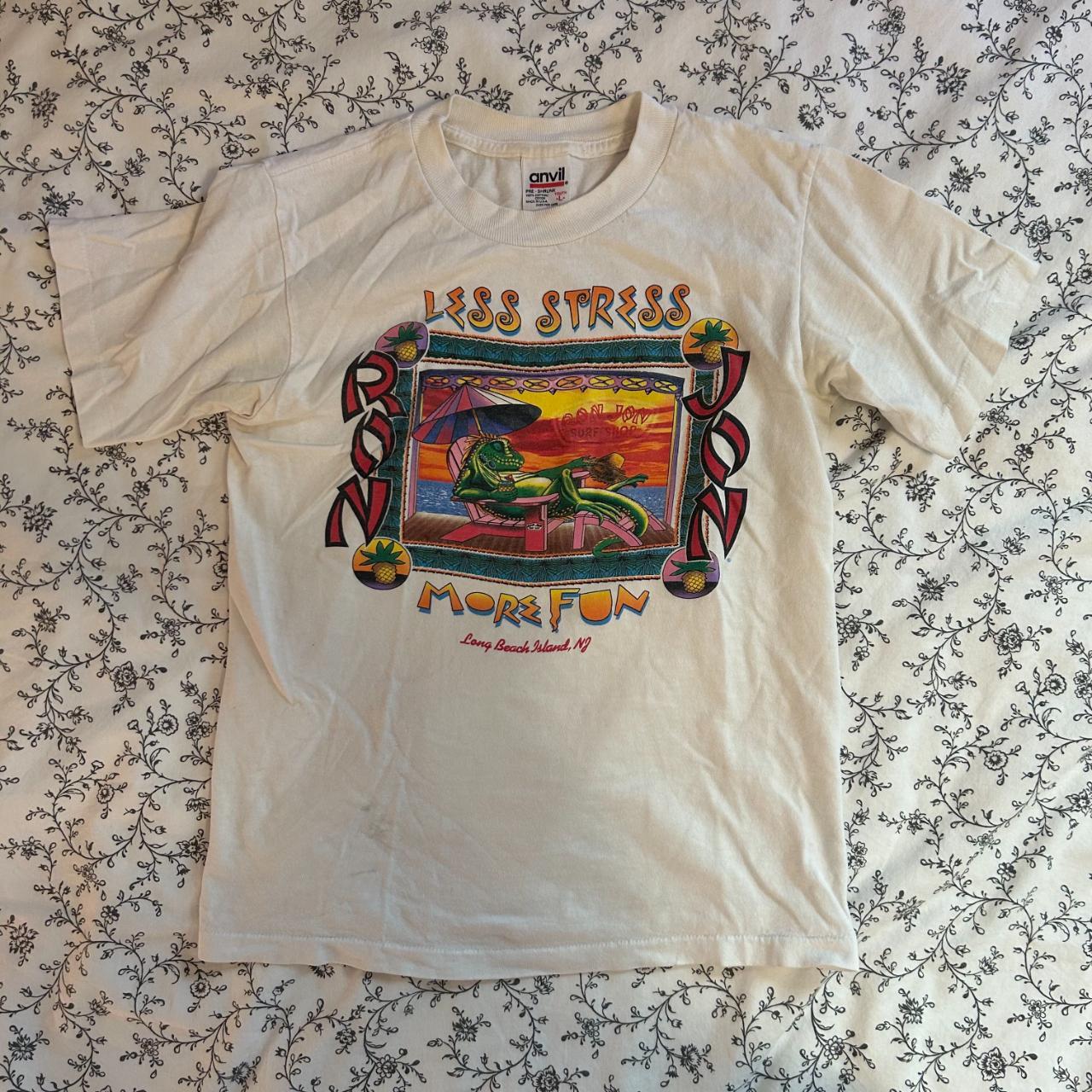 Vintage single stitch baby tee. Ron Jon surf shop... - Depop