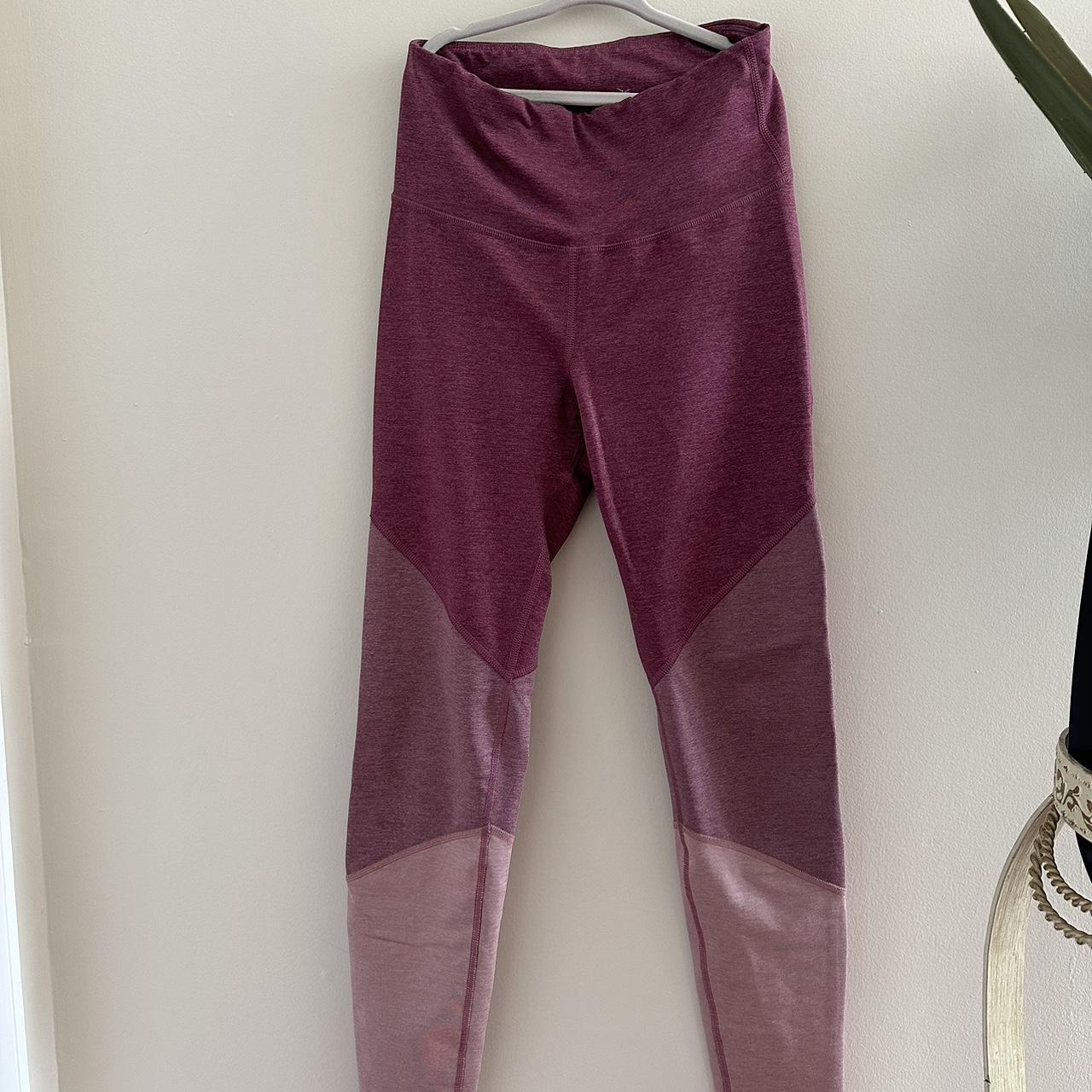 Tricolored Pink/Mauve/Purple Old Navy Leggings 86% - Depop
