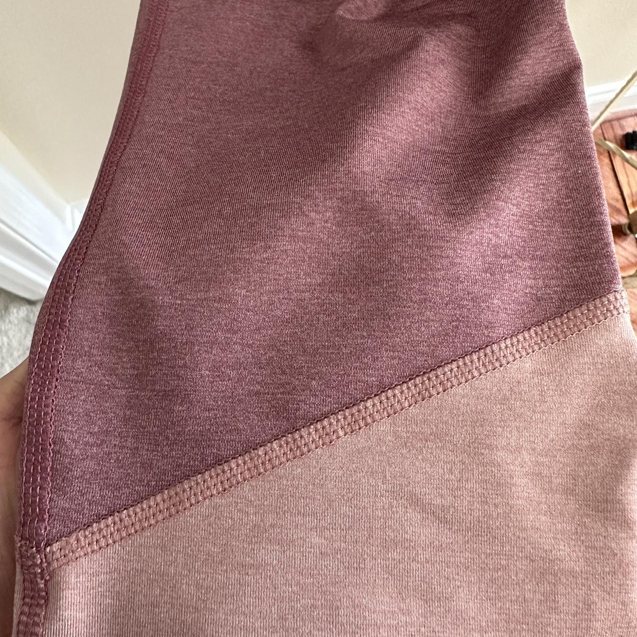 Tricolored Pink/Mauve/Purple Old Navy Leggings 86% - Depop