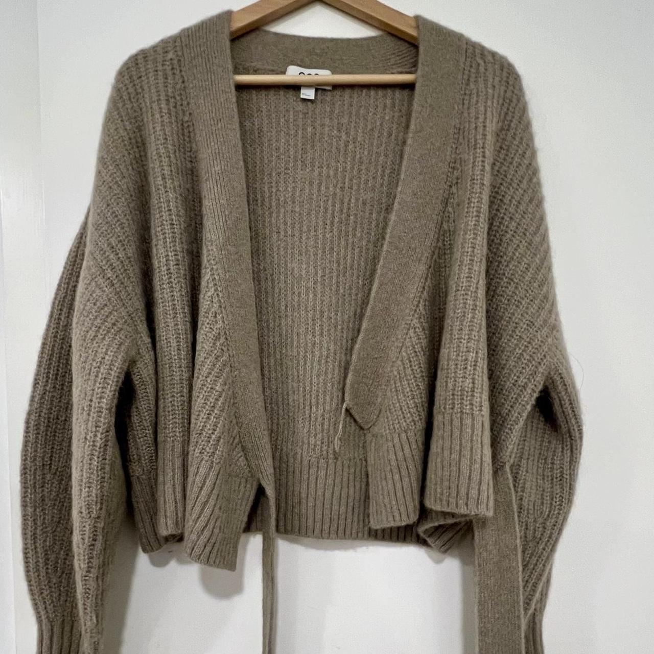 COS Wrap Cardigan with tie closure Size S Depop