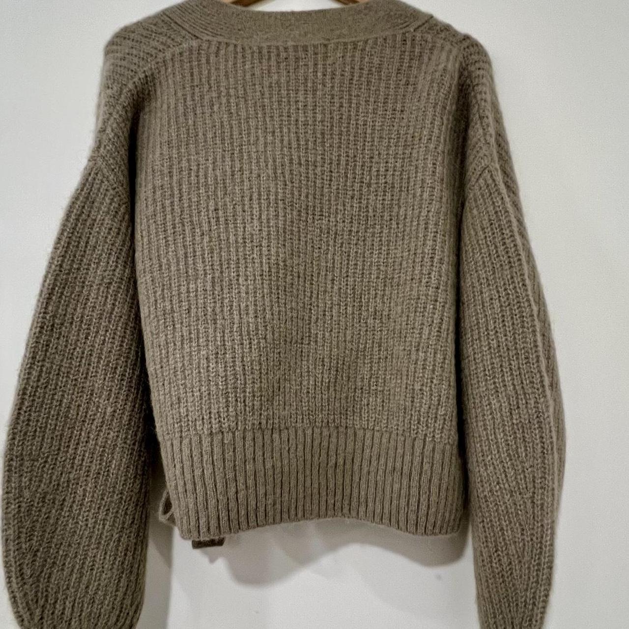 COS Wrap Cardigan with tie closure Size S Depop