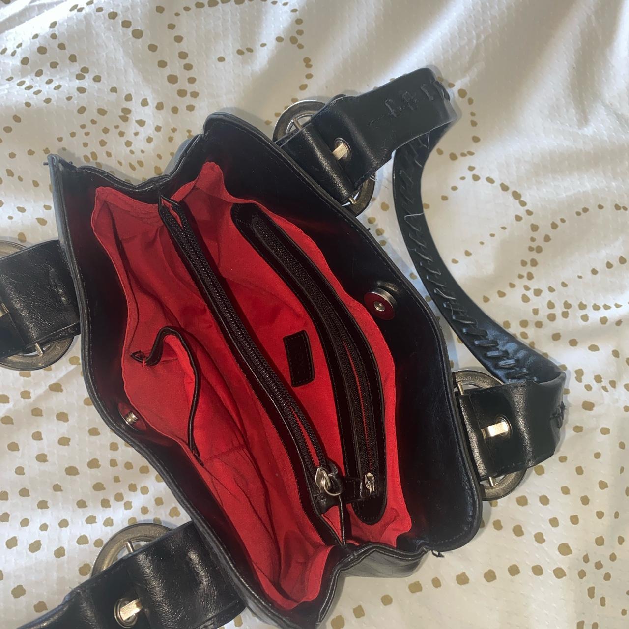 Next Women's Black and Silver Bag Depop