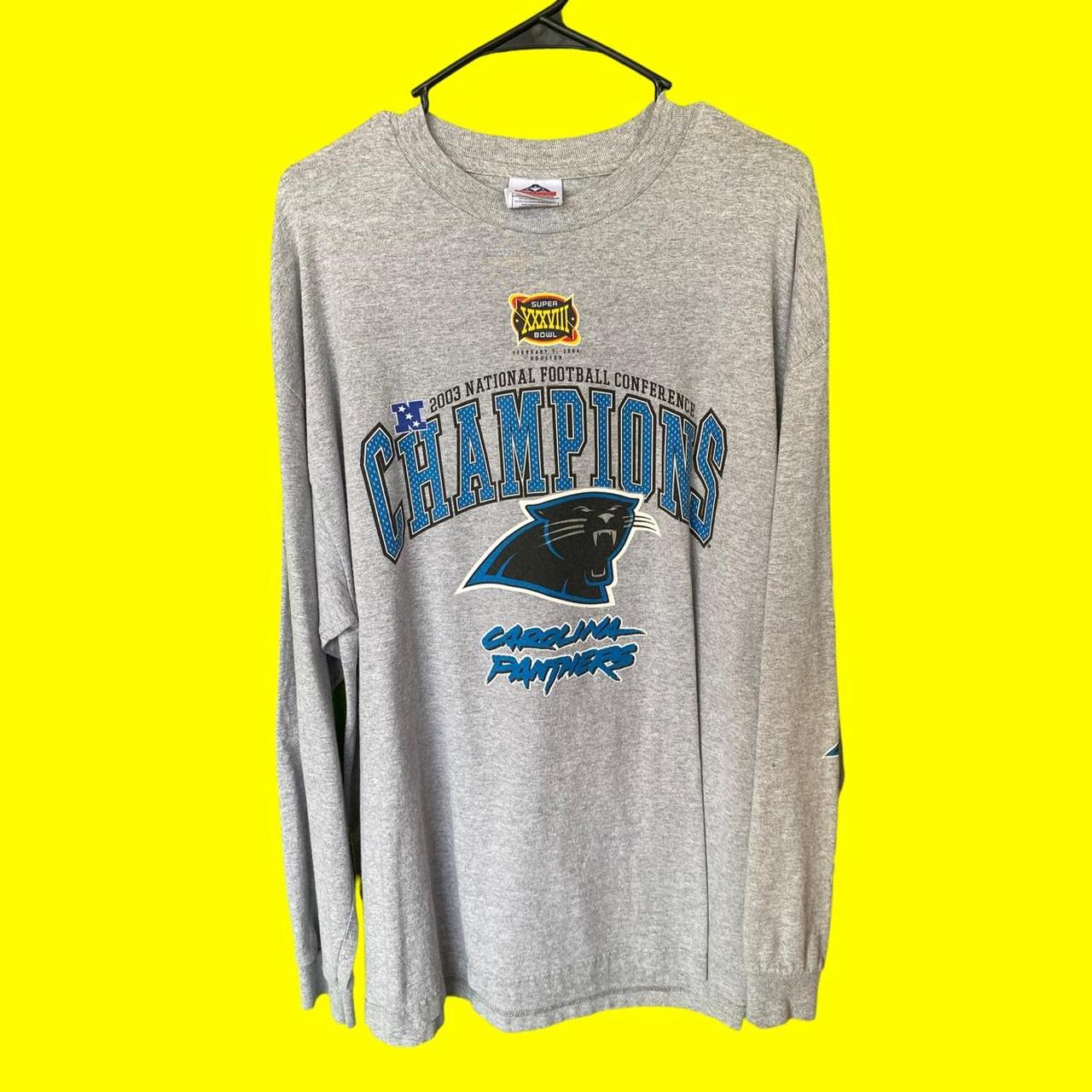 official nfl apparel carolina panthers jersey/shirt, - Depop