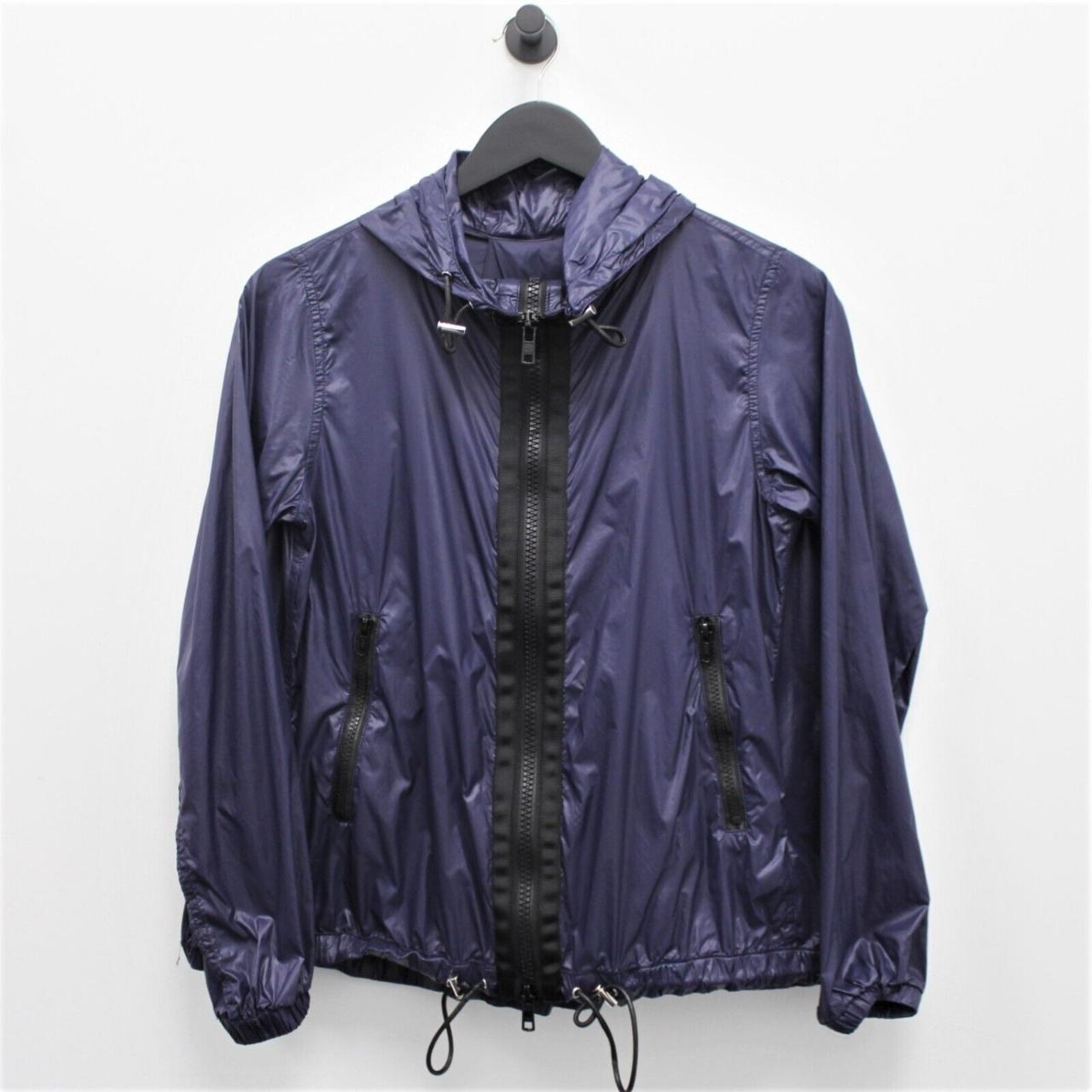 Sacai Windbreaker Jacket Men Size 1 Blue Hooded Long... - Depop