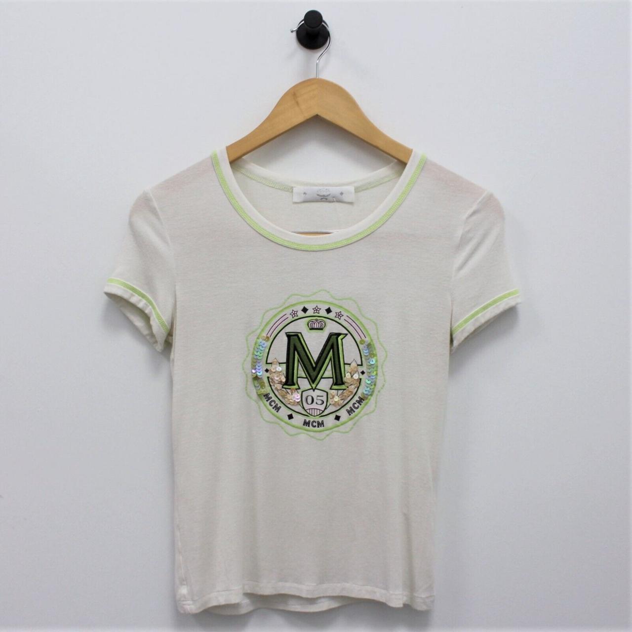 MCM Women's White Tshirt Depop