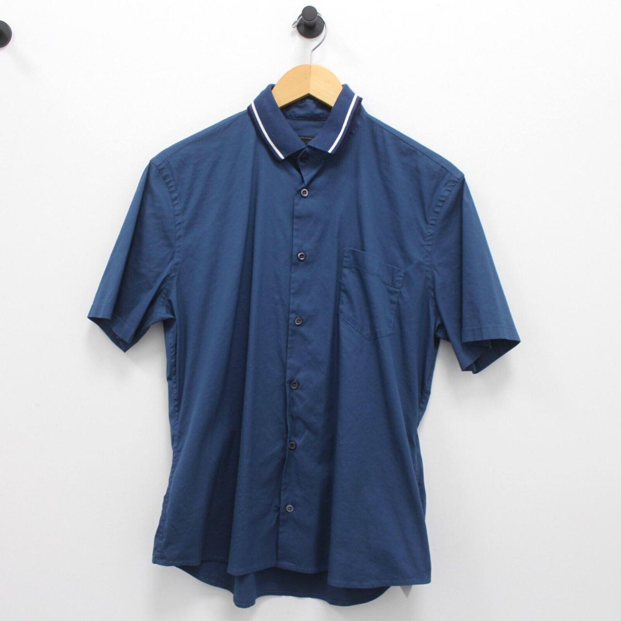 Prada Men's Blue Shirt | Depop