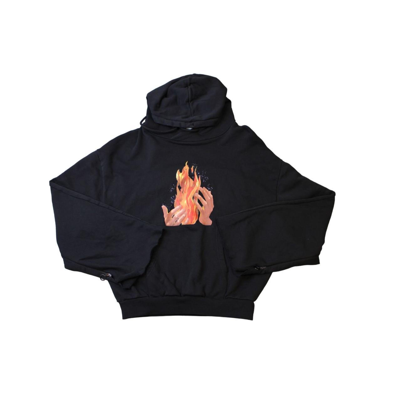 Off white best sale fire hoodie