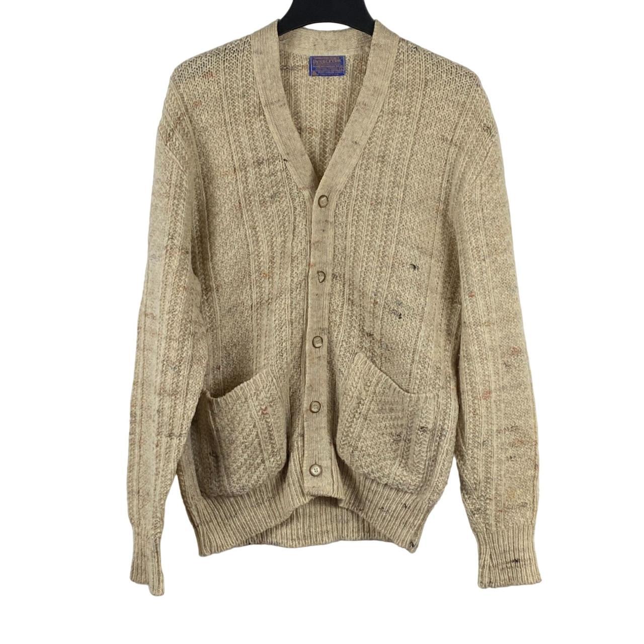 Mens tan deals cardigan sweater