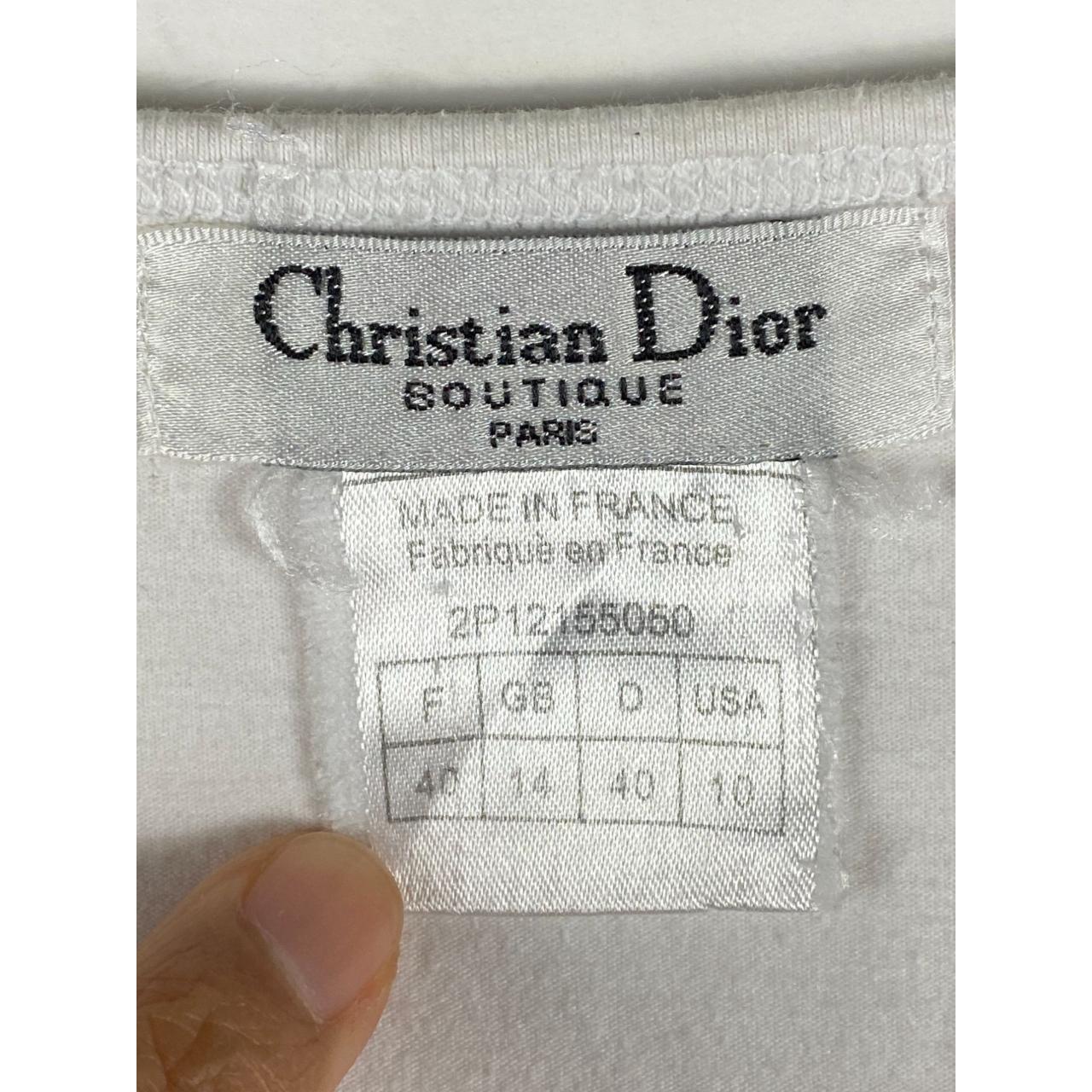 Vtg Christian Dior J'Adore Dior Embroidery L/S Shirt... - Depop