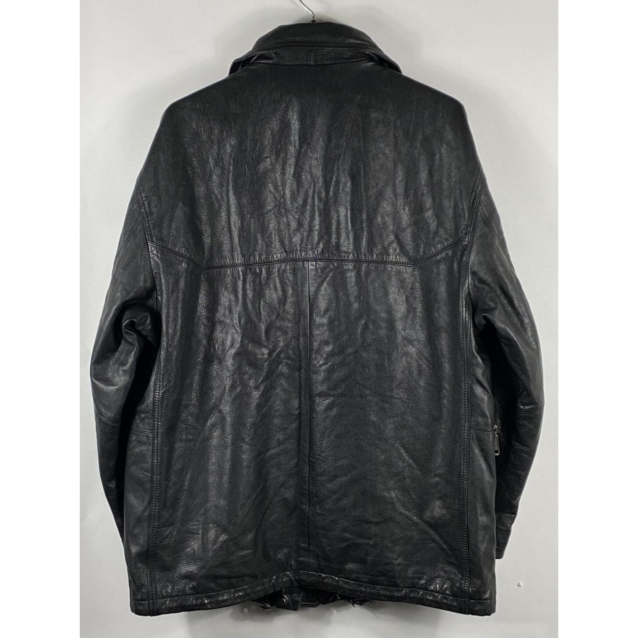 Vintage Winchester Leather Jacket Black Size 50... Depop