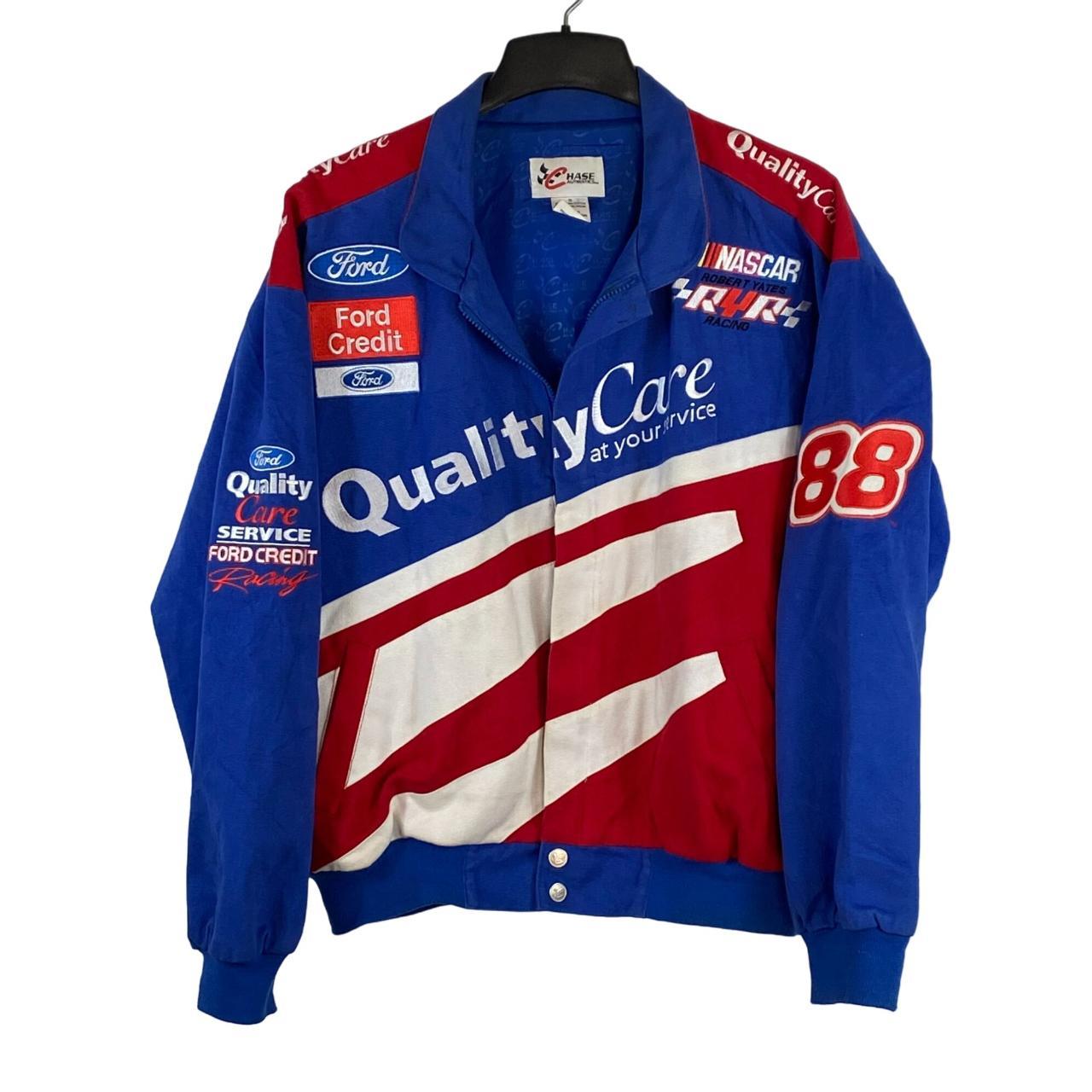 Vintage Chase Authentics Nascar Ford Racing Jacket... - Depop