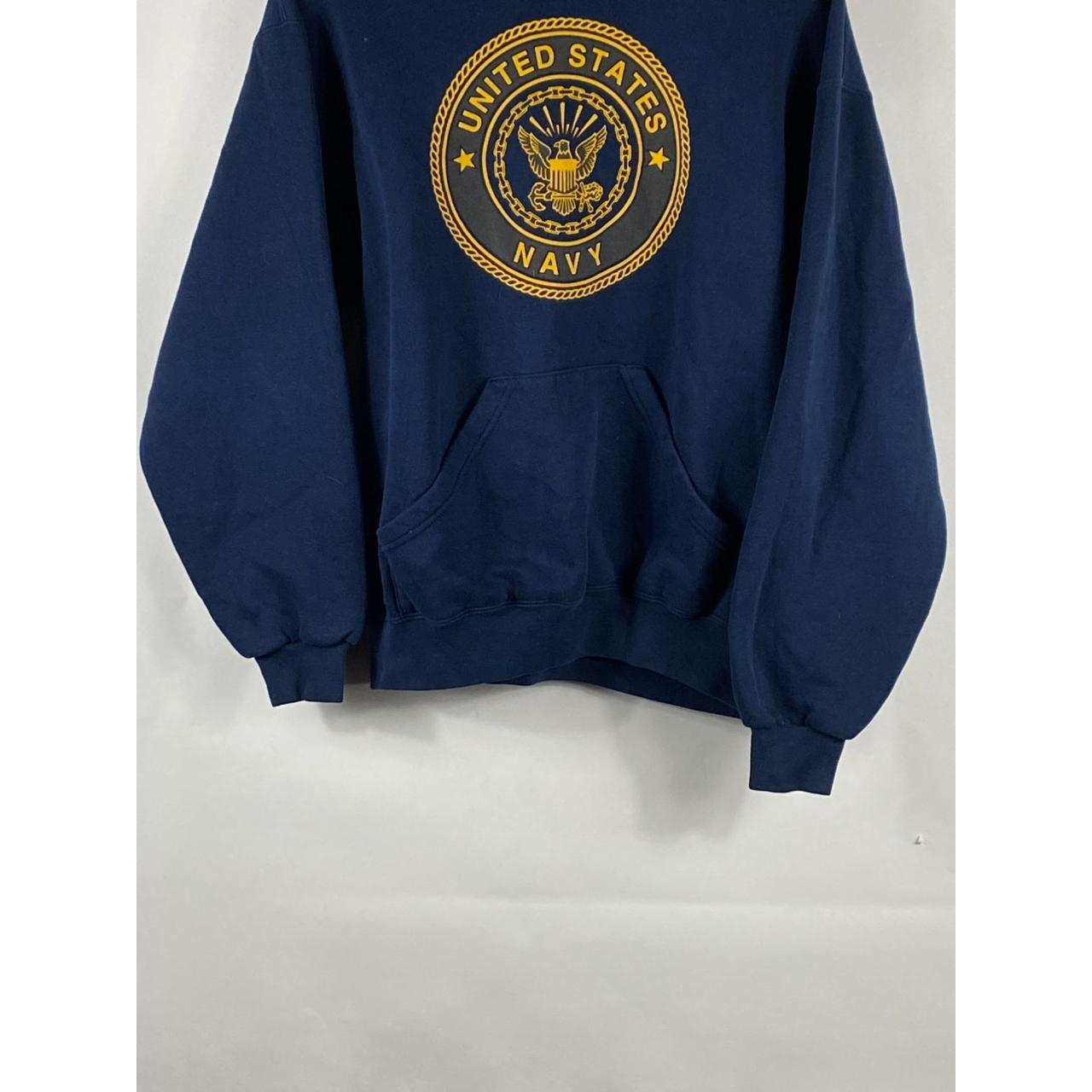 Vintage Soffe United States Navy Pullover Hoodie... - Depop