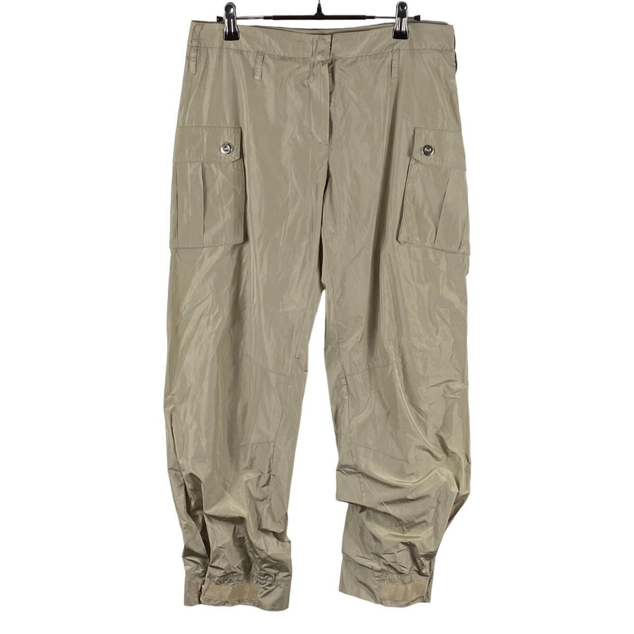 'S Max Mara Cargo Style Trouser Pants Beige Size M... - Depop