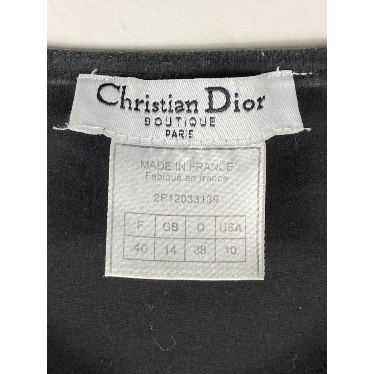 Christian Dior Vandal Style Design Tee Shirt Black... - Depop