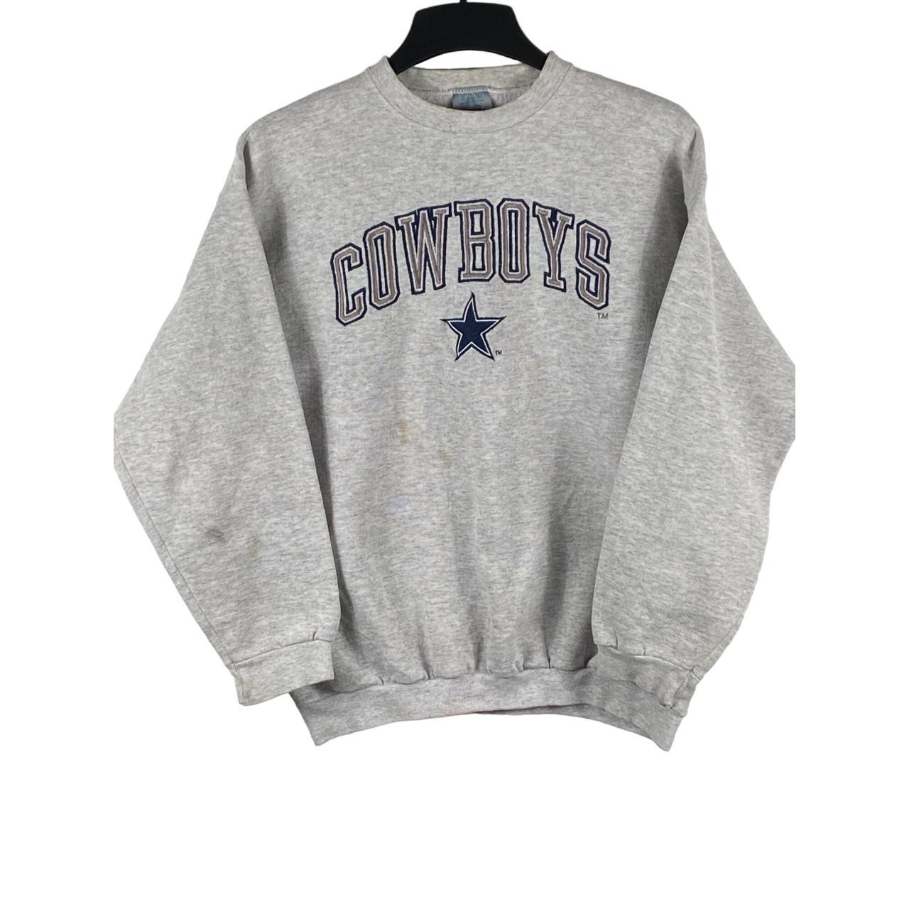 Vintage Logo 7 Dallas Cowboys Pullover Sweatshirt... - Depop