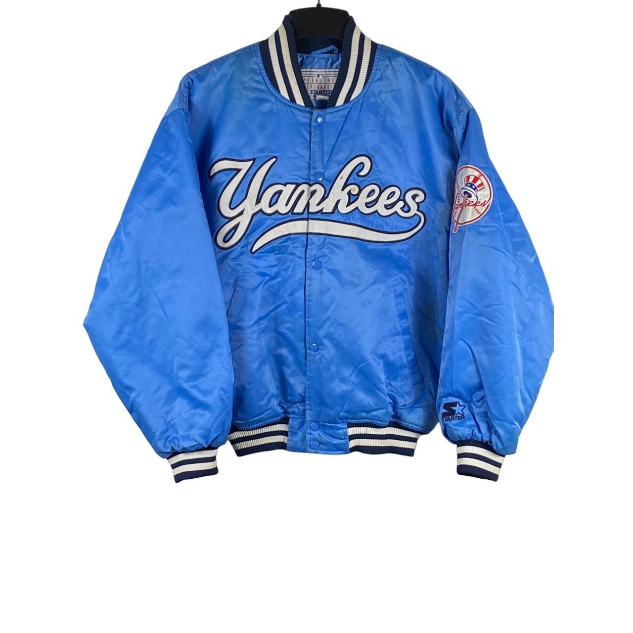 Vintage Starter MLB Yankees New York Varsity Jacket... - Depop