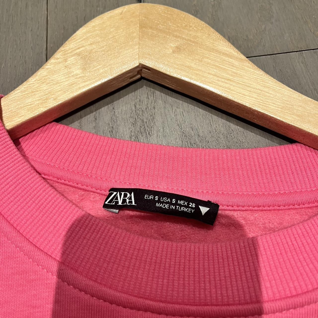 Zara Women's Pink Jumper Depop