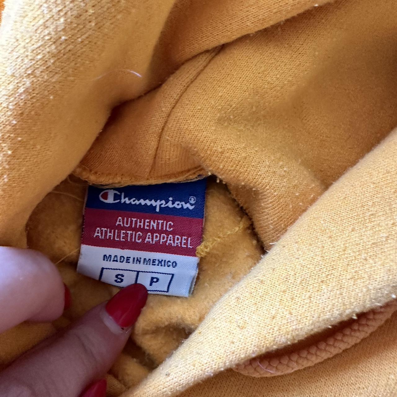 yellow ucla hoodie w small stain in front Depop