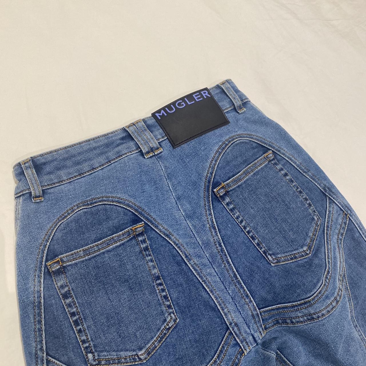 Mugler spiral jeans, new with tags. Purchased via - Depop