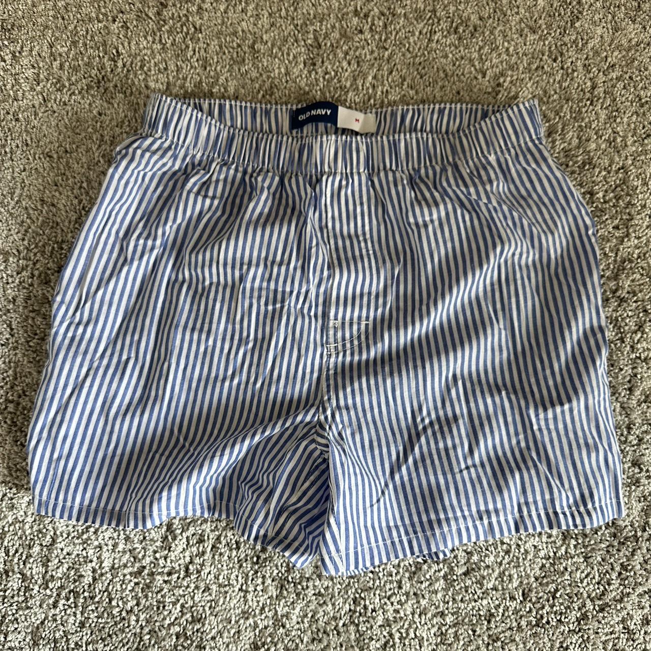 Old navy striped boxer shorts in blue. Men’s size... - Depop