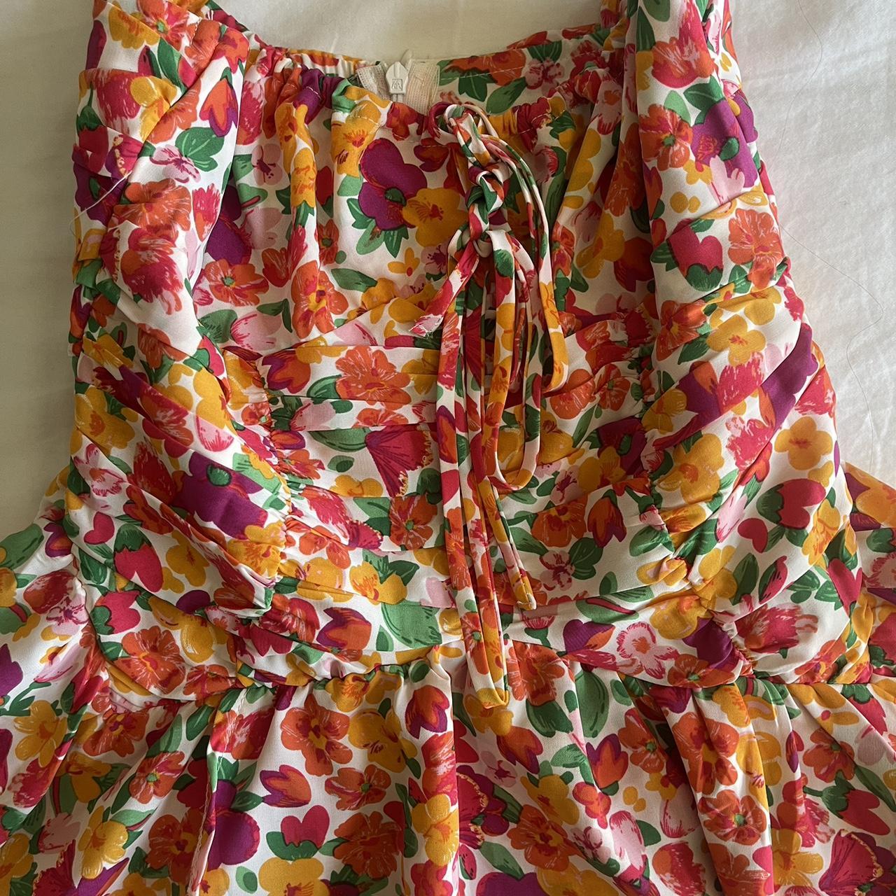 Princess Polly Women's Orange and Pink Dress Depop