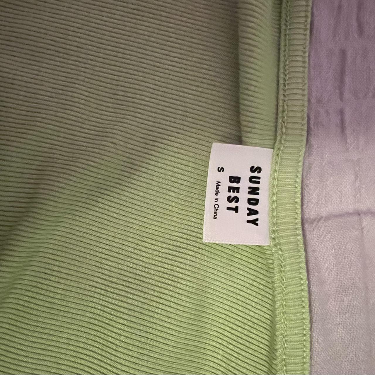 Aritzia Women's Green Shirt Depop