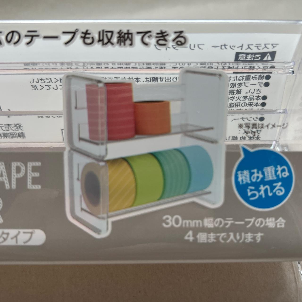 Washi/Masking Tape Holder/Stocker. Clear plastic.... Depop