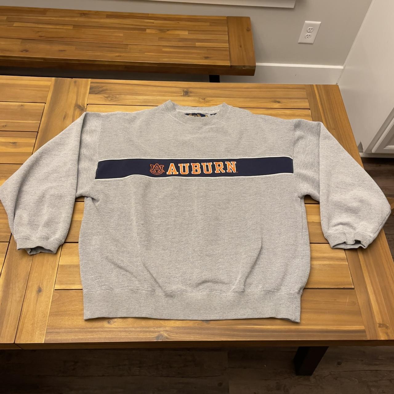 Vintage 90s Auburn Au Tigers Spellout Logo Crewneck Depop