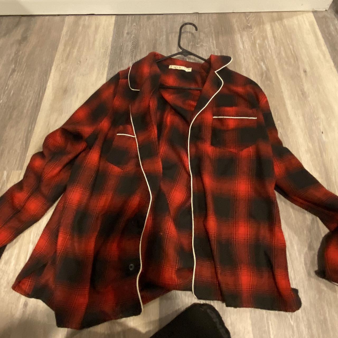 Mnml Pajama Top Flannel Size Medium Depop