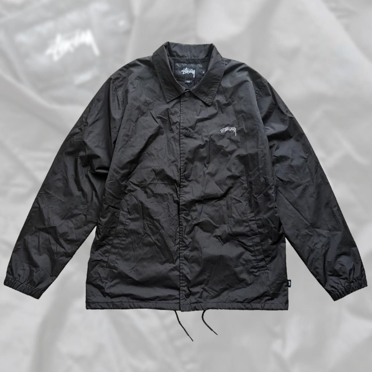 👕 Stüssy techwear jacket 📏 Size M - jet black | Depop