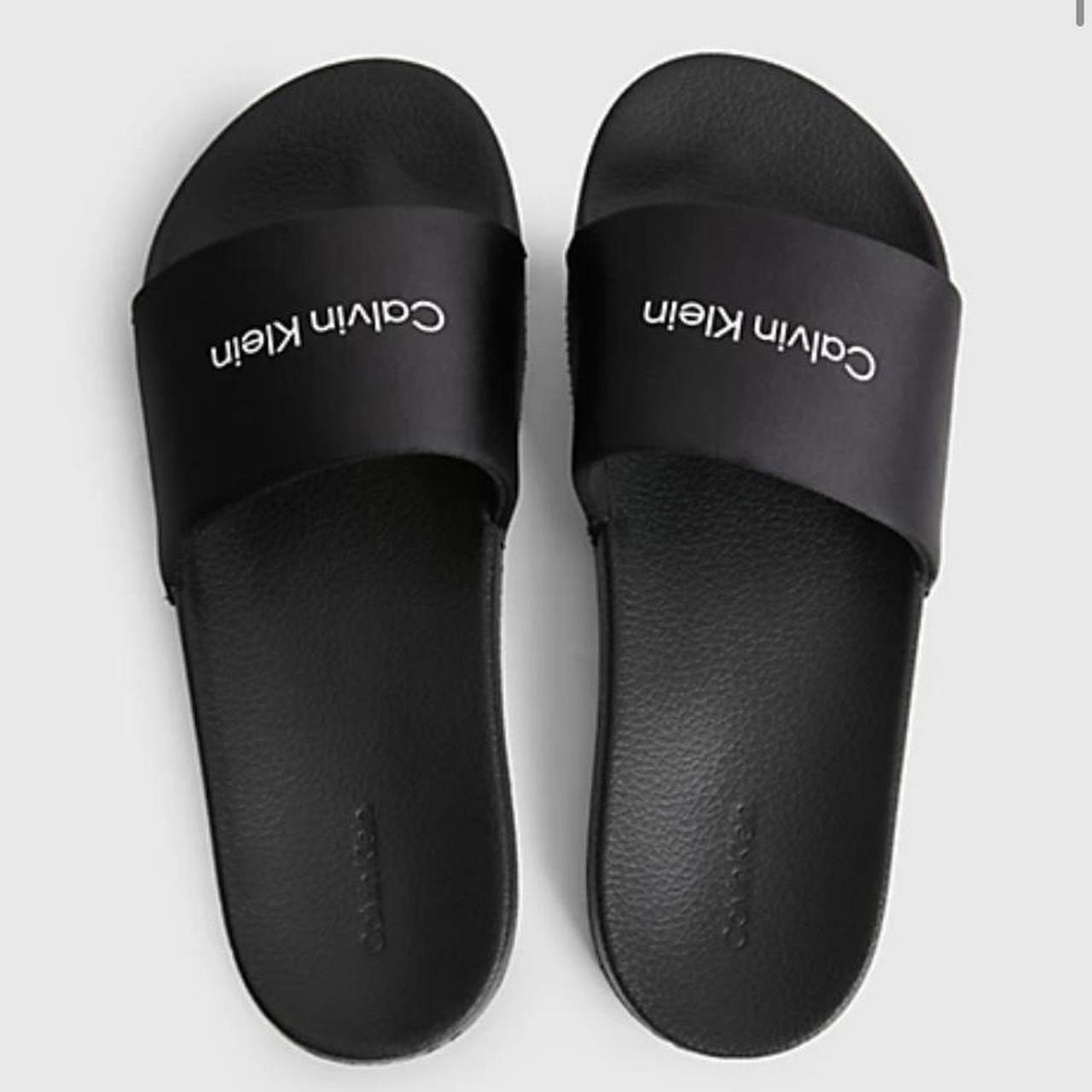 womens calvin klein sliders