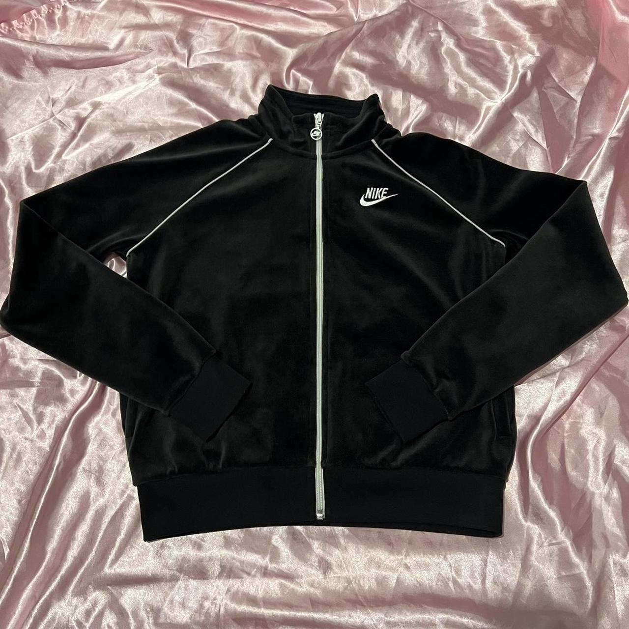 Nike velour clearance track jacket women's