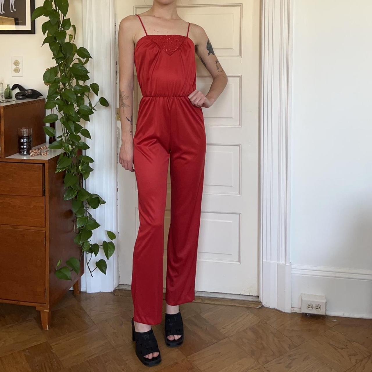 Jcpenney red jumpsuit online