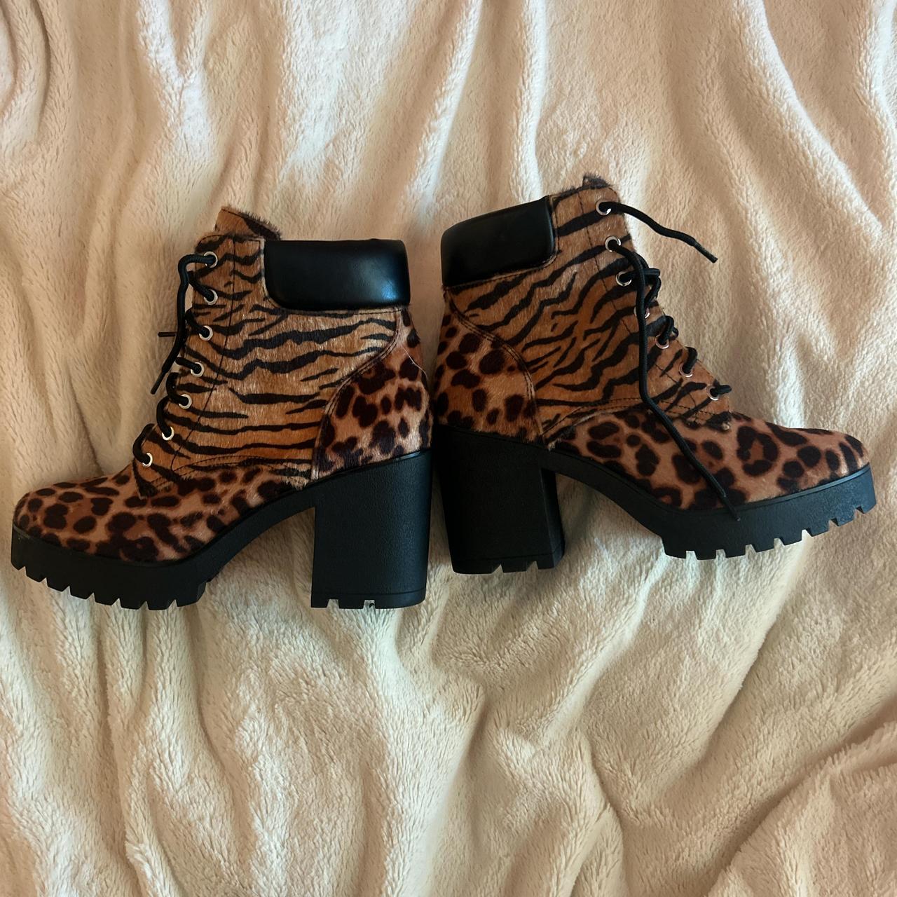 cute animal print aldo boots, size never worn
