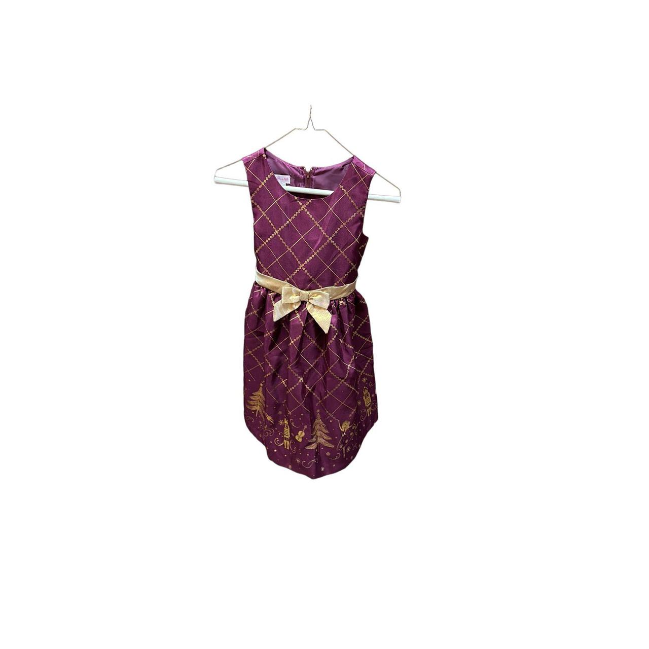 Bonnie jean hot sale burgundy dress