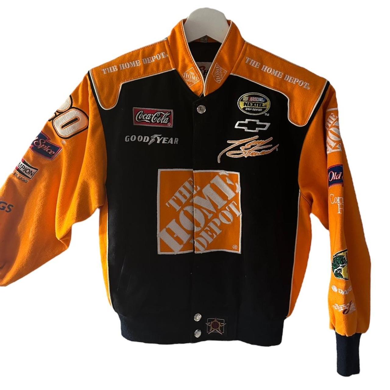 home depot tony stewart racing jacket tagged size... - Depop