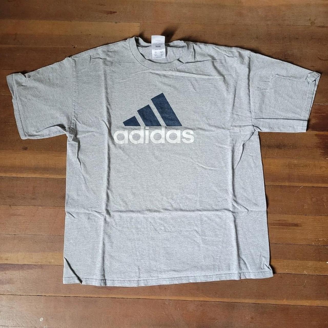 vtg y2k ADIDAS classic triangle spellout logo... - Depop