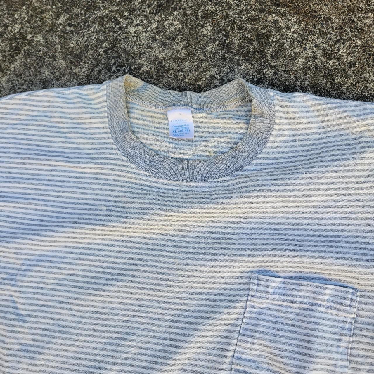 JCPenney Men's White and Grey Tshirt Depop