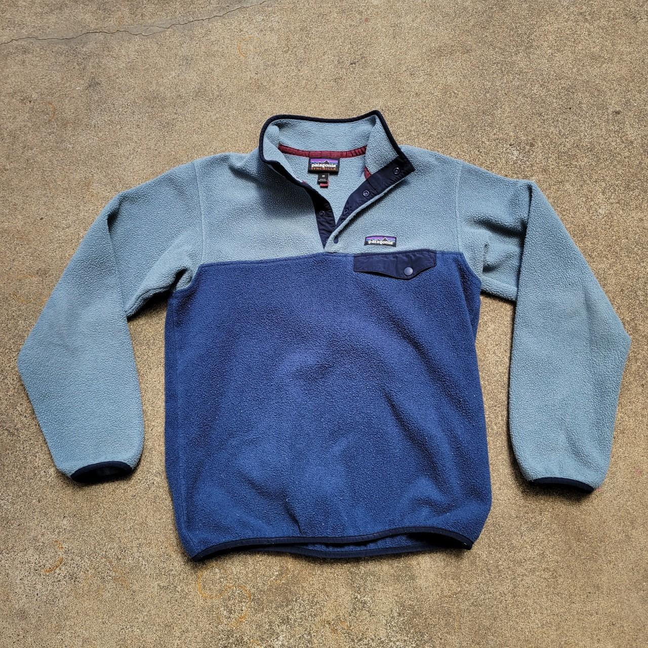 vtg y2k PATAGONIA Synchilla classic small box logo... - Depop