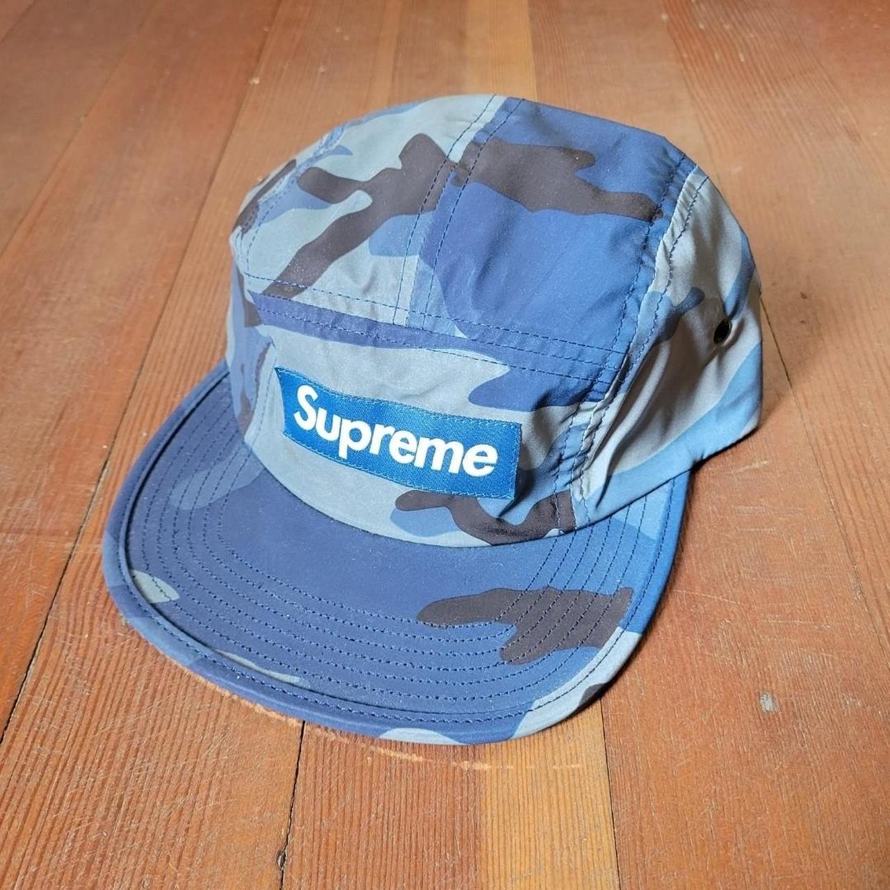 Supreme blue camo outlet hat