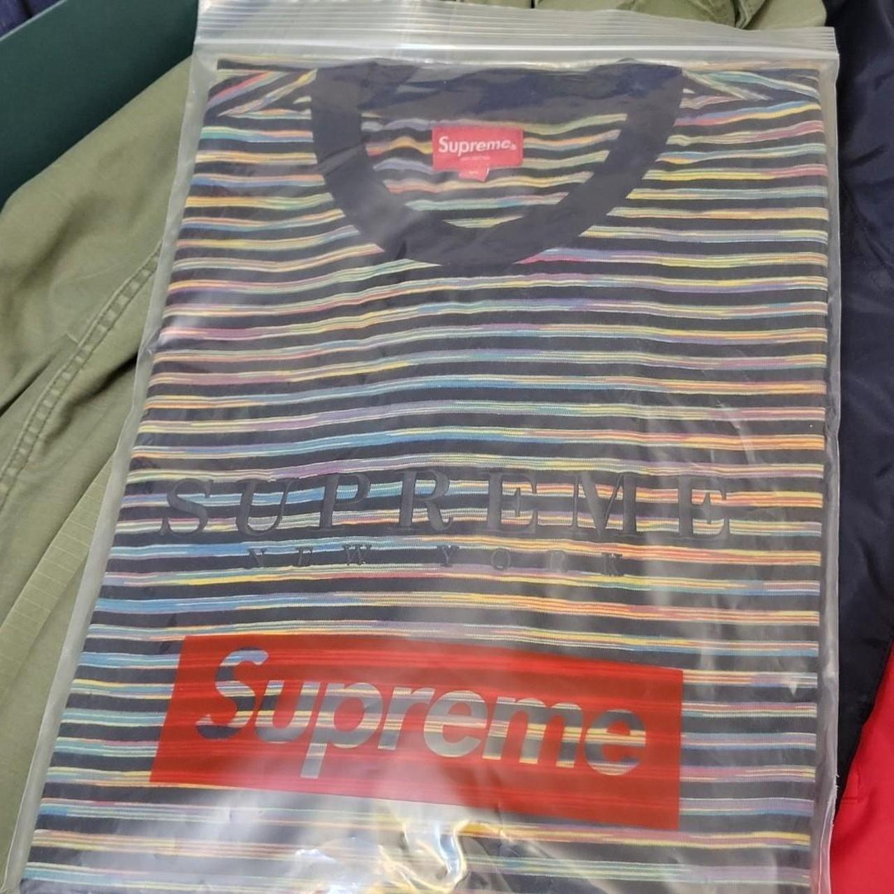 Supreme static stripe store tee