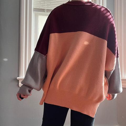 Free people colorblock on sale sweater