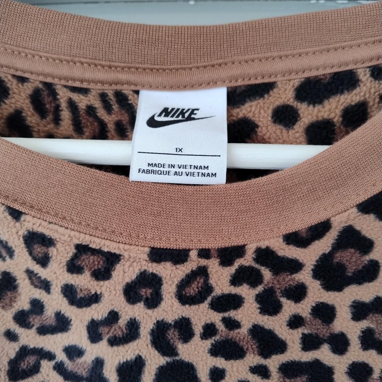 Nike leopard jumper best sale