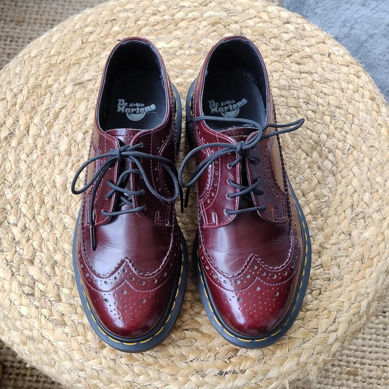 Dr Martens 3989 Burgundy brogues Size 5 Worn- | Depop Dr Martens 3989 Burgundy brogues Size 5 Worn- | Depop
