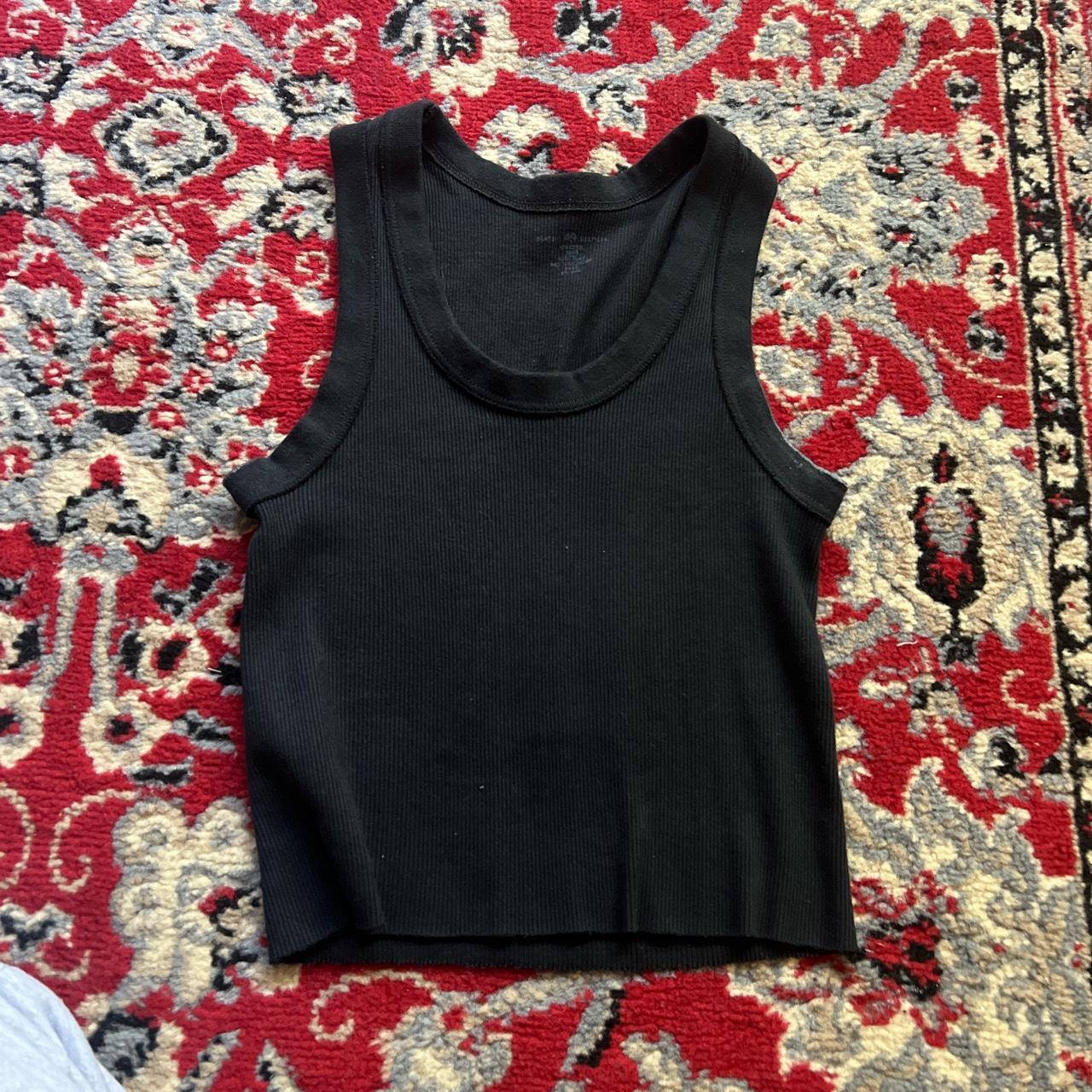 Brandy Melville black Connor tank #y2k #mallgoth... - Depop