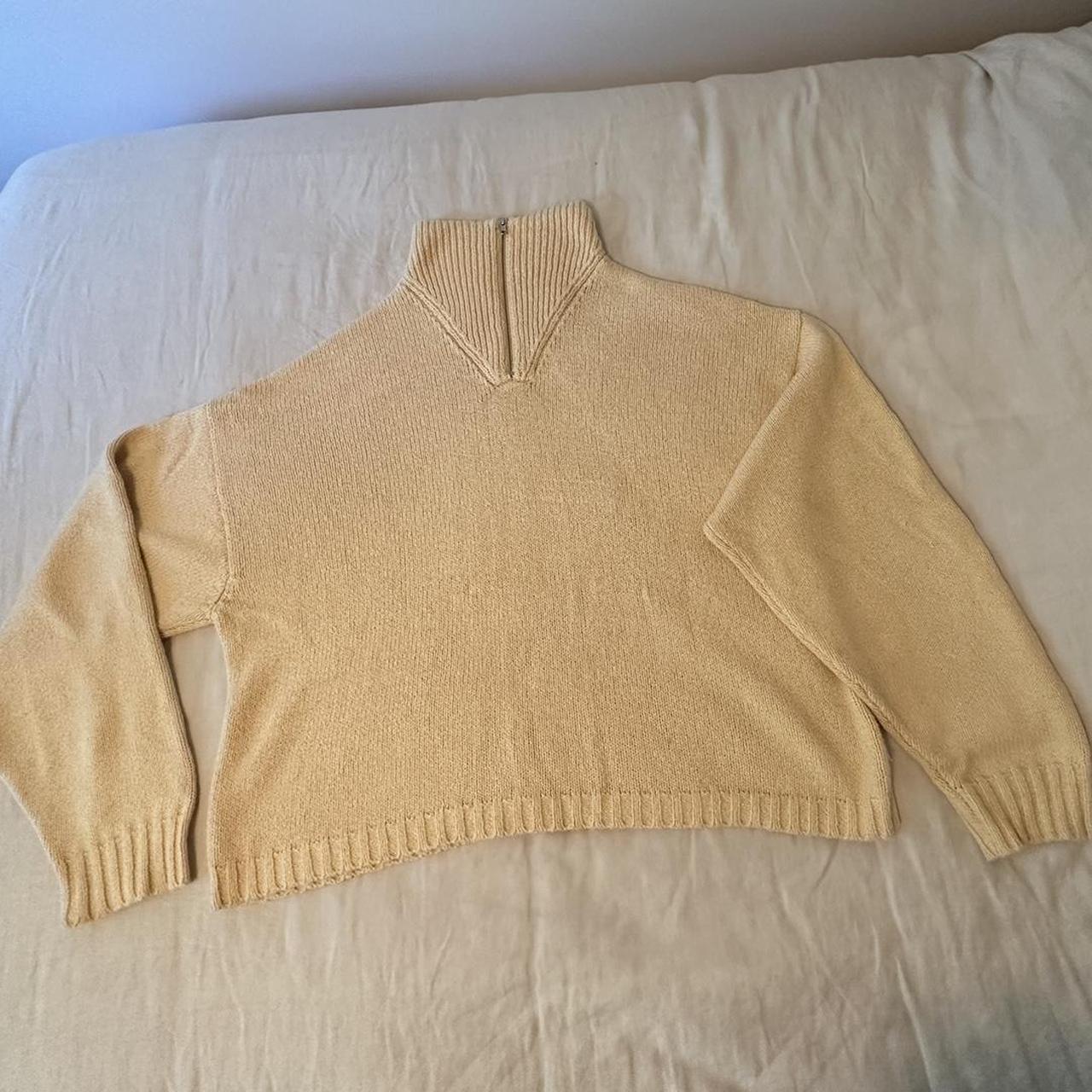 James street co Moa quarter zip pull over sweater... - Depop