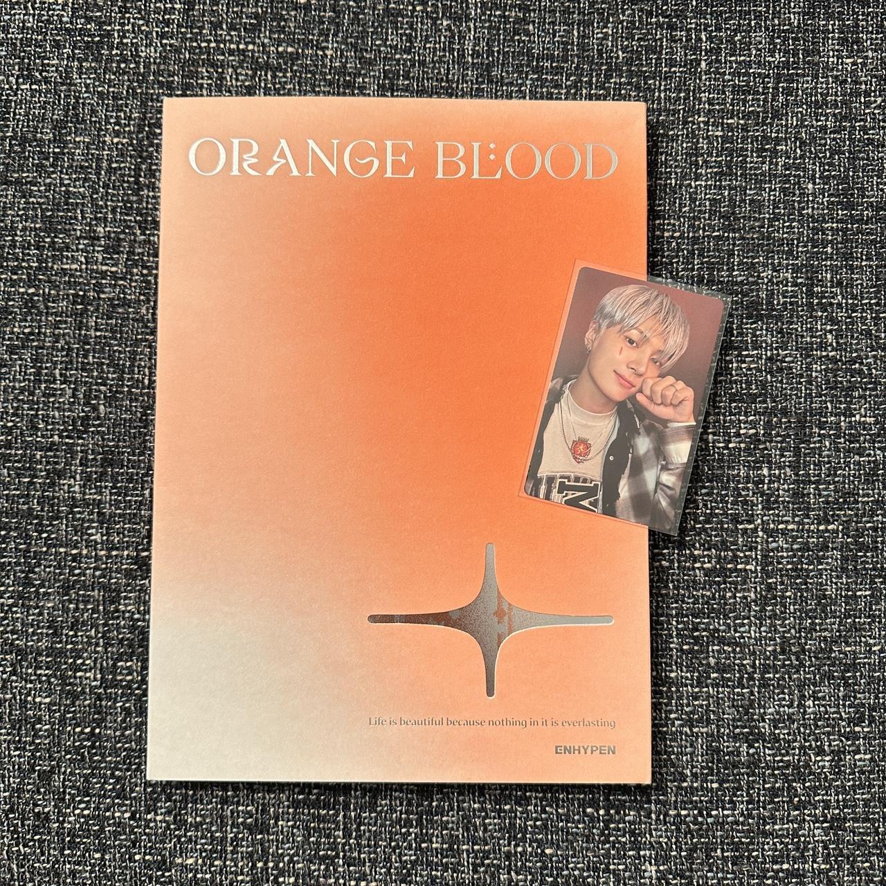 Enhypen ORANGE BLOOD ALBUM (KSANA VER) Comes with… - Depop