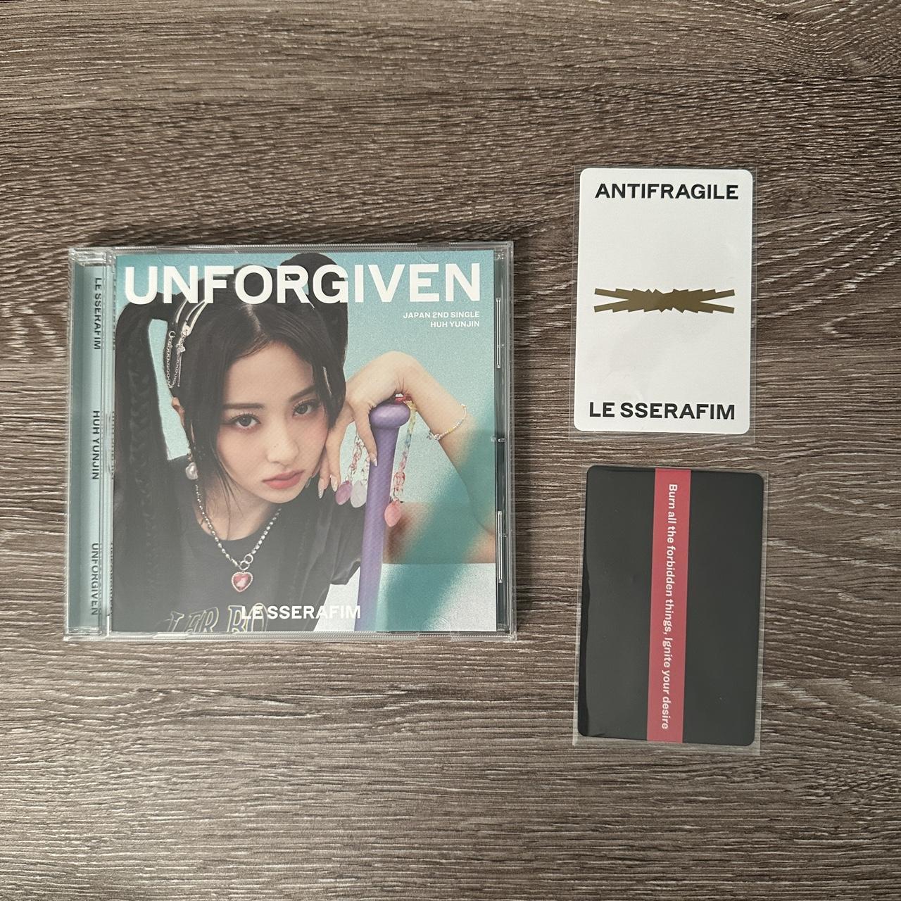 LE SSERAFIM UNFORGIVEN JAPANESE ALBUM NO yunjin pc… - Depop